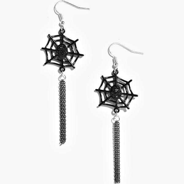 boucles doreilles Boohoo noir