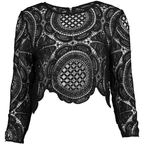 hauts Boohoo noir