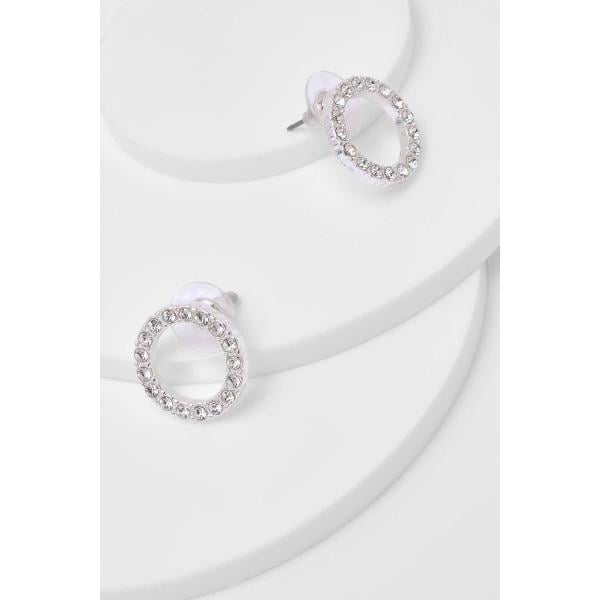 boucles doreilles Boohoo blanc