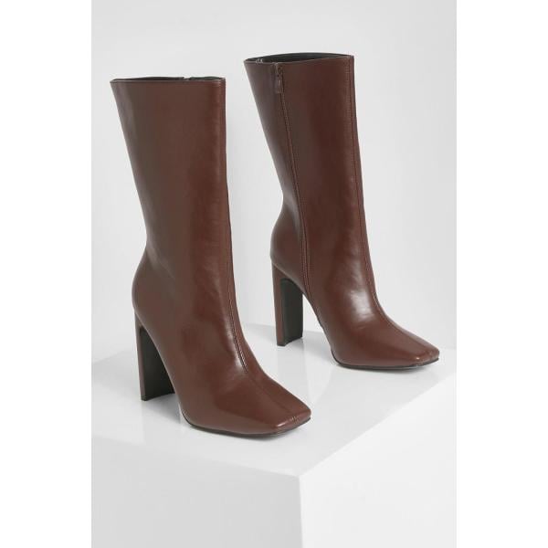 bottes Boohoo marron