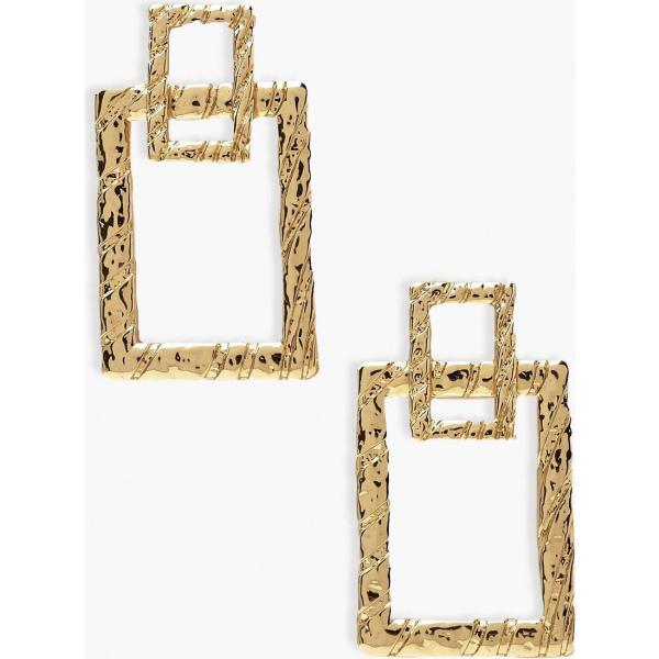 boucles doreilles Boohoo jaune