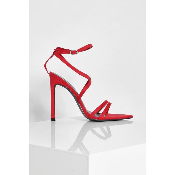 chaussures à talon Boohoo rouge
