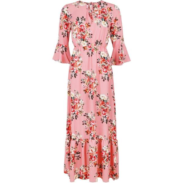 robes longues Boohoo orange cachemire