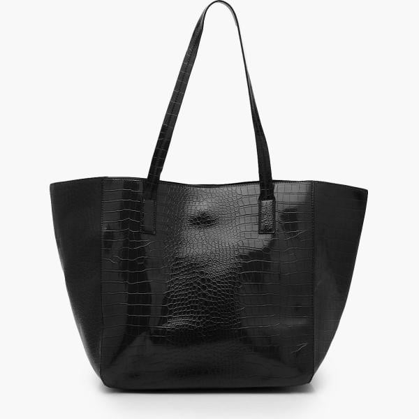 sacs tote Boohoo noir