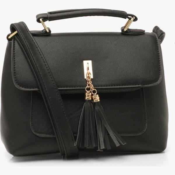 sacs en bandoulière Boohoo noir