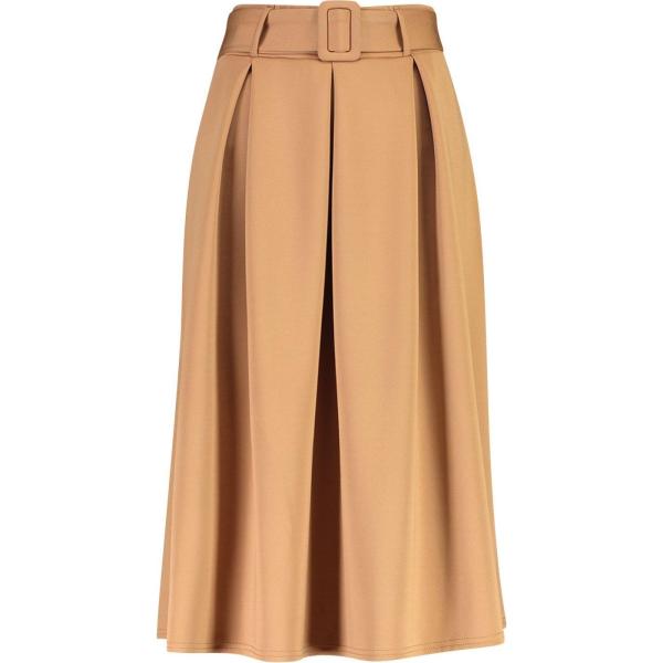 jupes au genou Boohoo marron