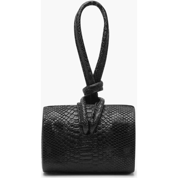 pochette Boohoo noir animalier