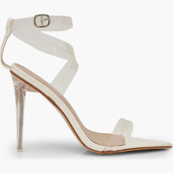 Sandales, sabots, mules et tongs tendance Boohoo blanc
