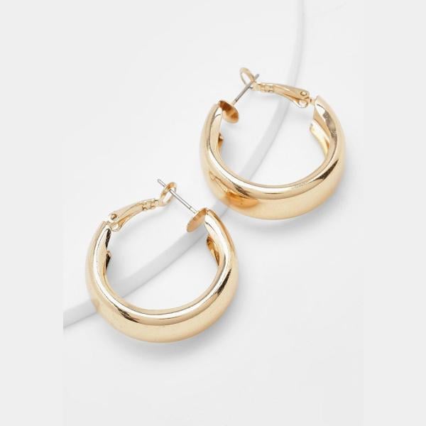 boucles doreilles Boohoo jaune