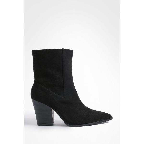 bottines texanes Boohoo noir