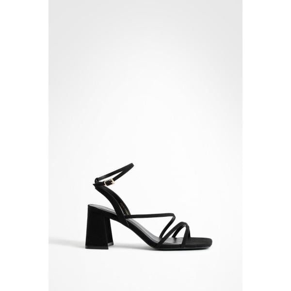 sandales à talon Boohoo blanc