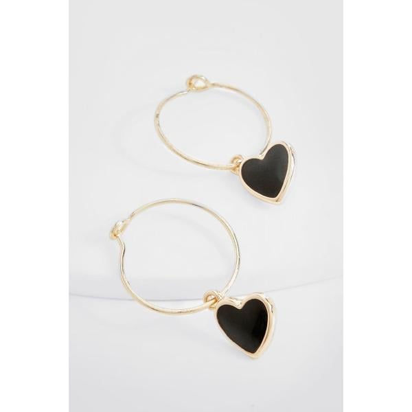 boucles doreilles Boohoo blanc