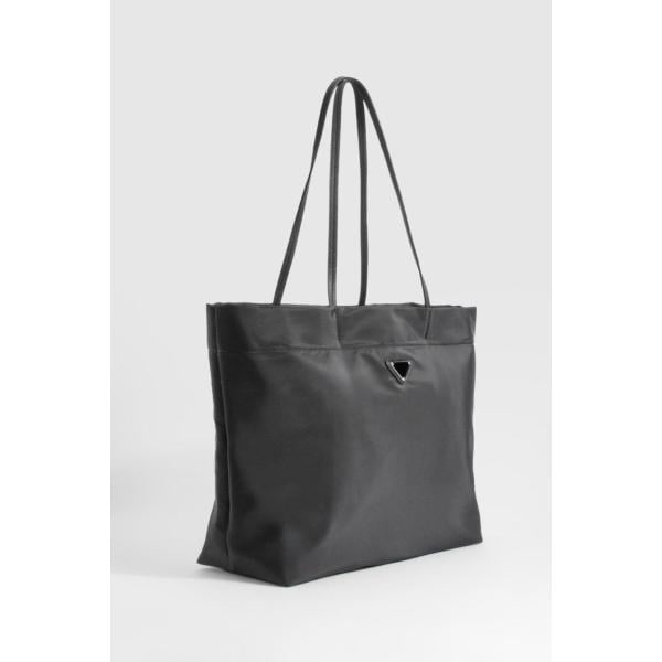 sacs tote Boohoo gris