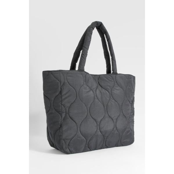 sacs tote Boohoo gris