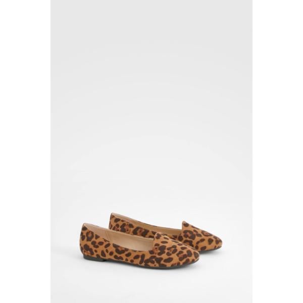 ballerines Boohoo blanc animalier