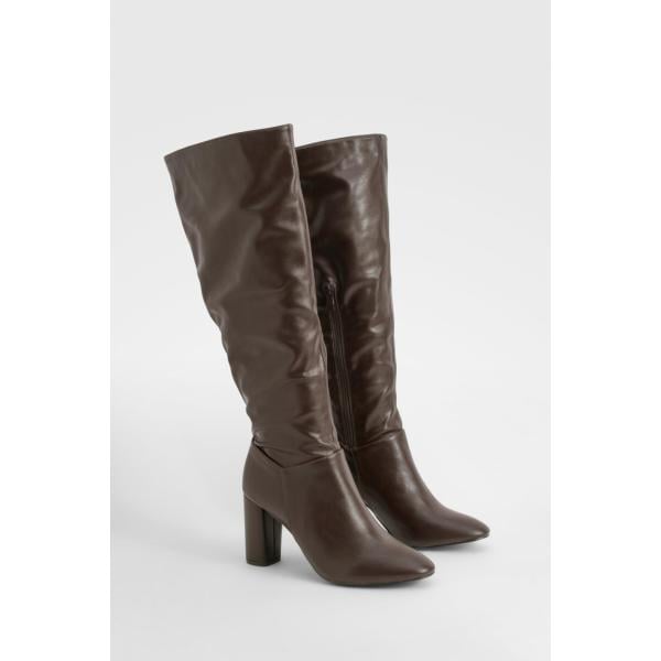 bottes Boohoo marron