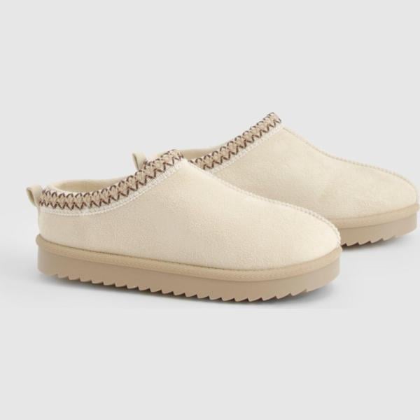 pantoufles Boohoo marron