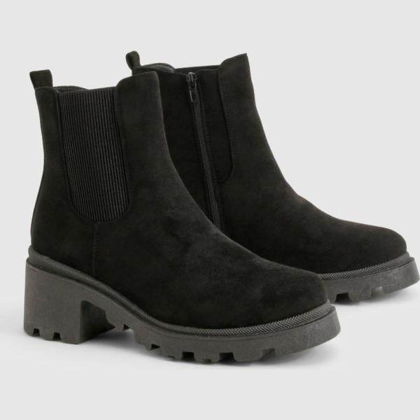 bottes Boohoo noir