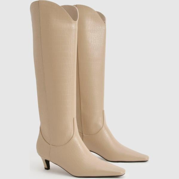bottes Boohoo marron