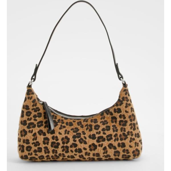 sacs à main Boohoo marron animalier
