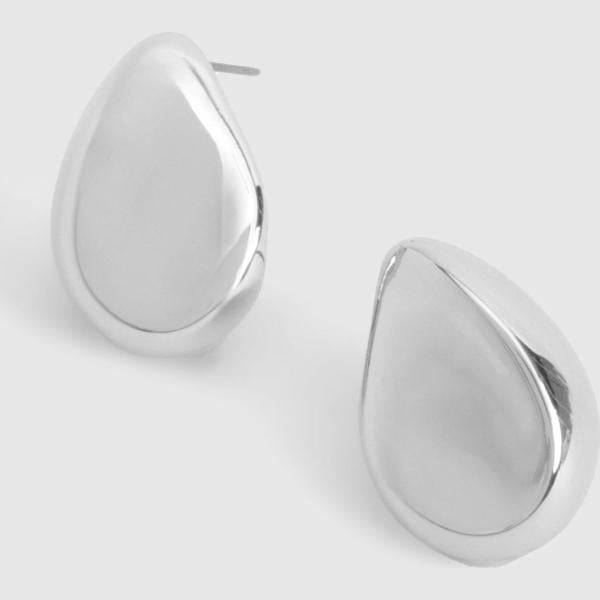 boucles doreilles Boohoo gris