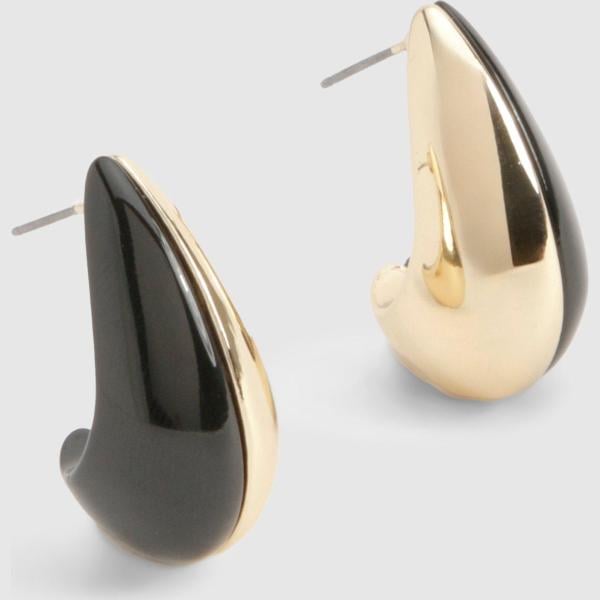 boucles doreilles Boohoo blanc