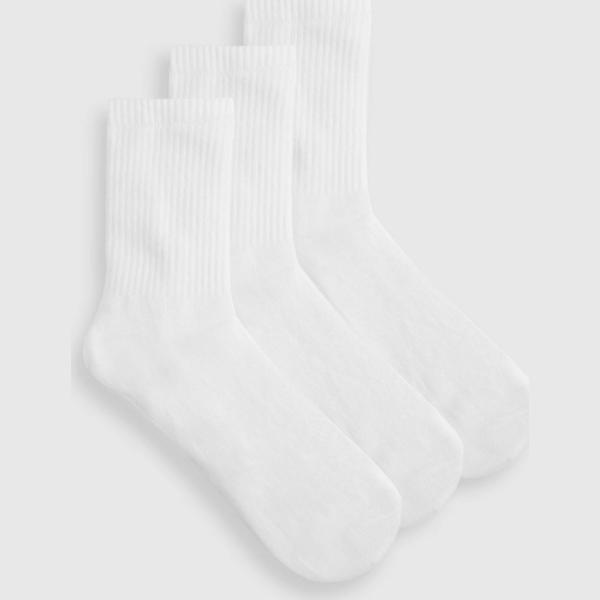 Socquettes femme blanc ivoire Boohoo