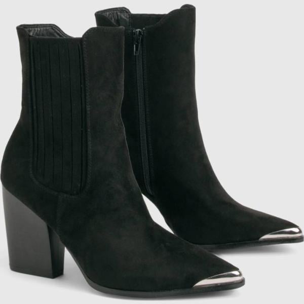 boots Boohoo noir