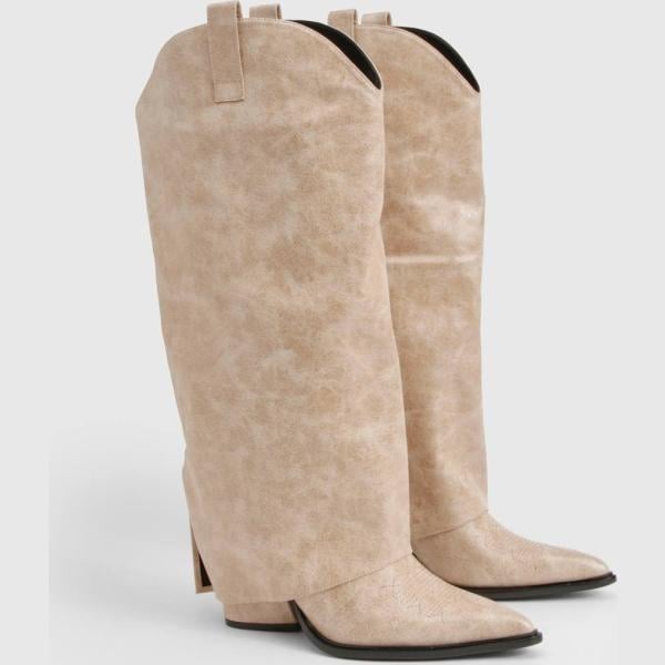 bottines Boohoo marron