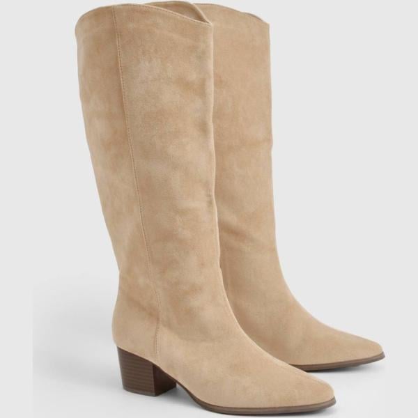 bottines Boohoo marron