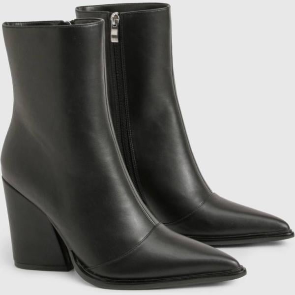 bottines Boohoo noir