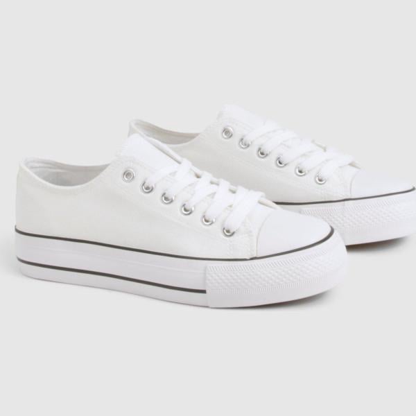 sneakers Boohoo blanc
