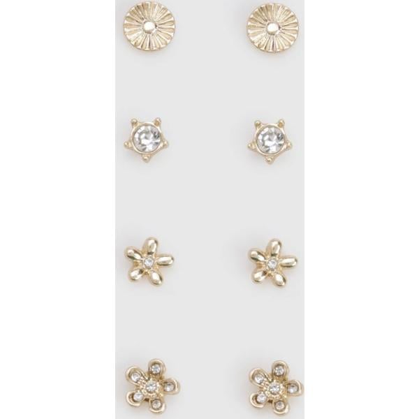 boucles doreilles Boohoo blanc