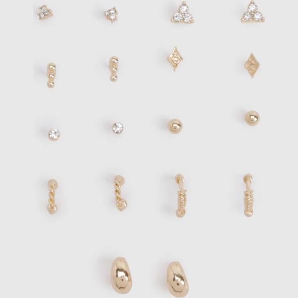 Boucles d'oreilles femme blanc neige Boohoo