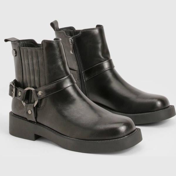 boots Boohoo gris