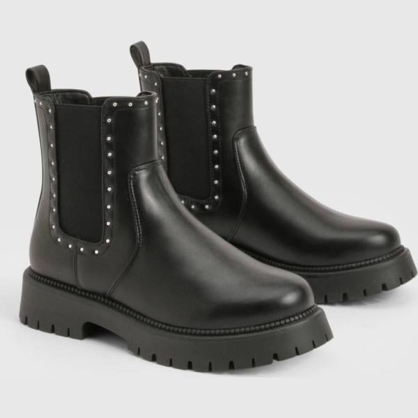 bottes Boohoo noir