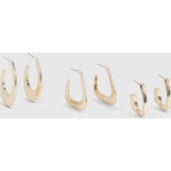 boucles doreilles Boohoo blanc
