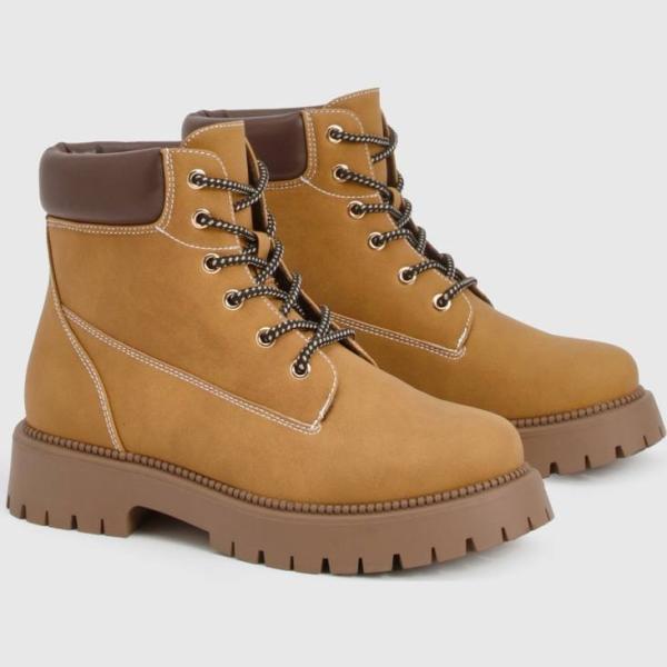 bottes Boohoo marron