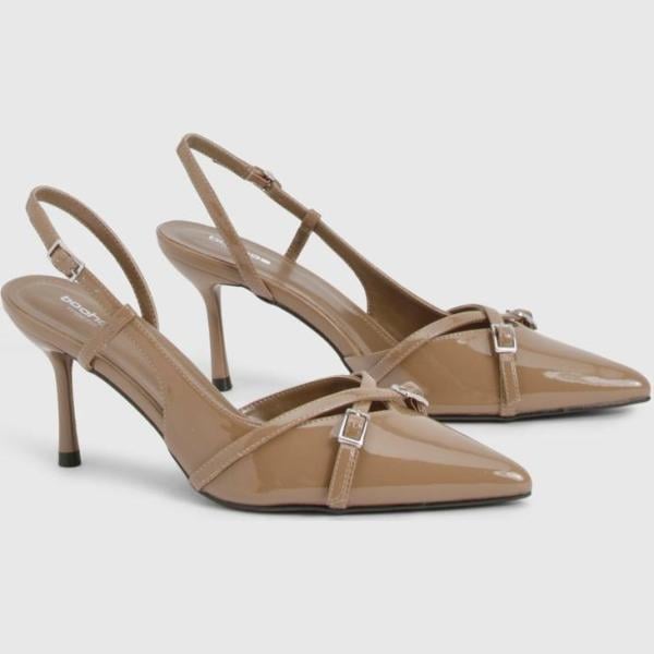 chaussures à talon Boohoo blanc
