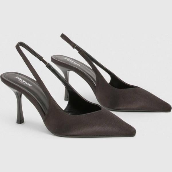 chaussures à talon Boohoo blanc