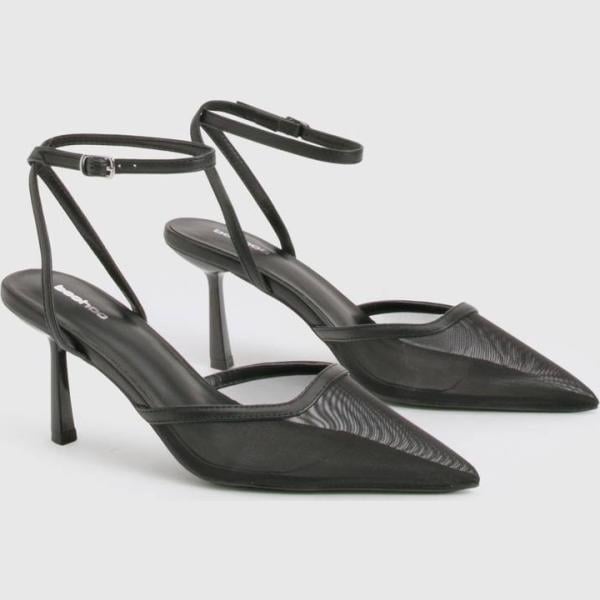 chaussures à talon Boohoo blanc