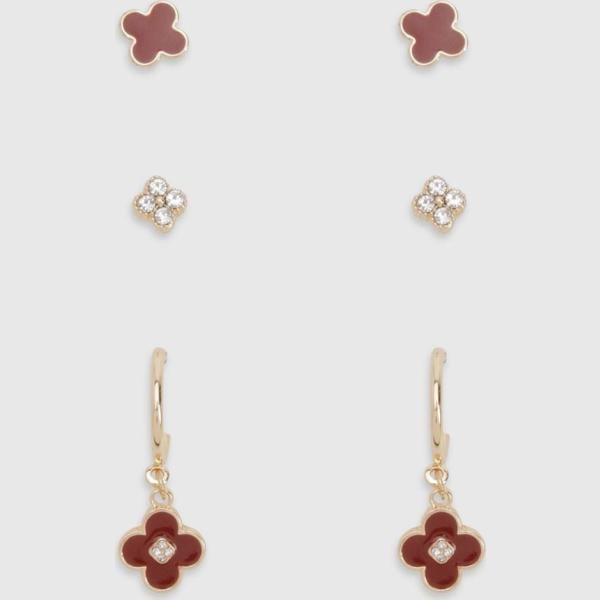 boucles doreilles Boohoo blanc