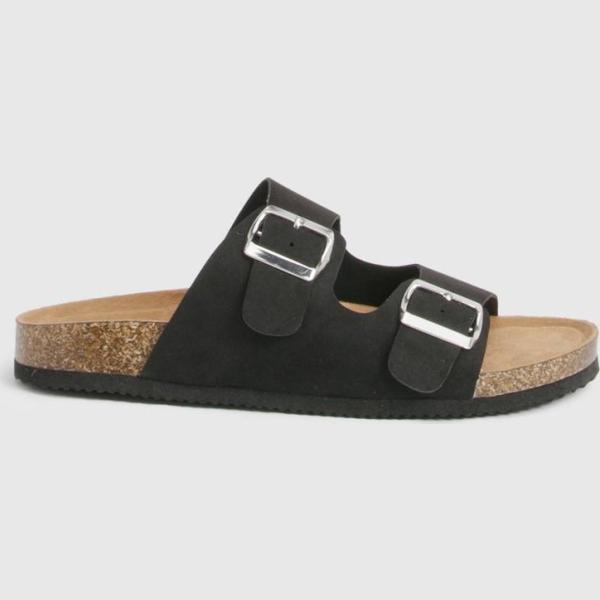 sandales Boohoo noir