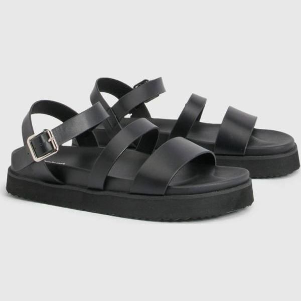 sandales Boohoo blanc