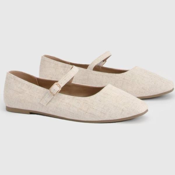 ballerines Boohoo blanc