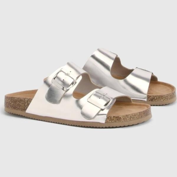 sandales Boohoo blanc