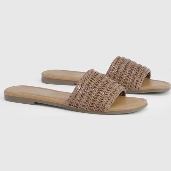 mules Boohoo blanc