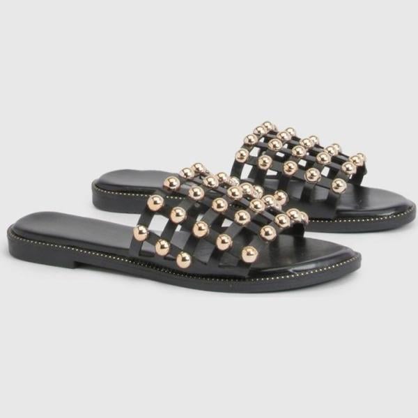 mules Boohoo blanc
