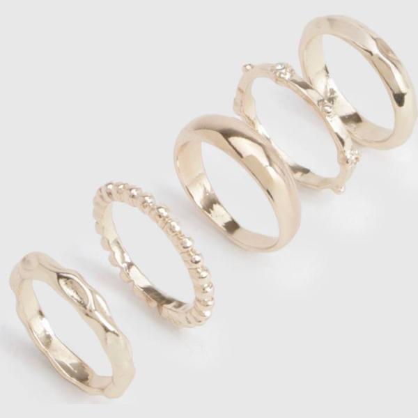 Bague femme blanc neige Boohoo