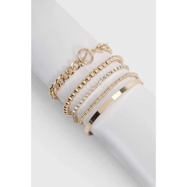 Bracelet femme gris clair Boohoo